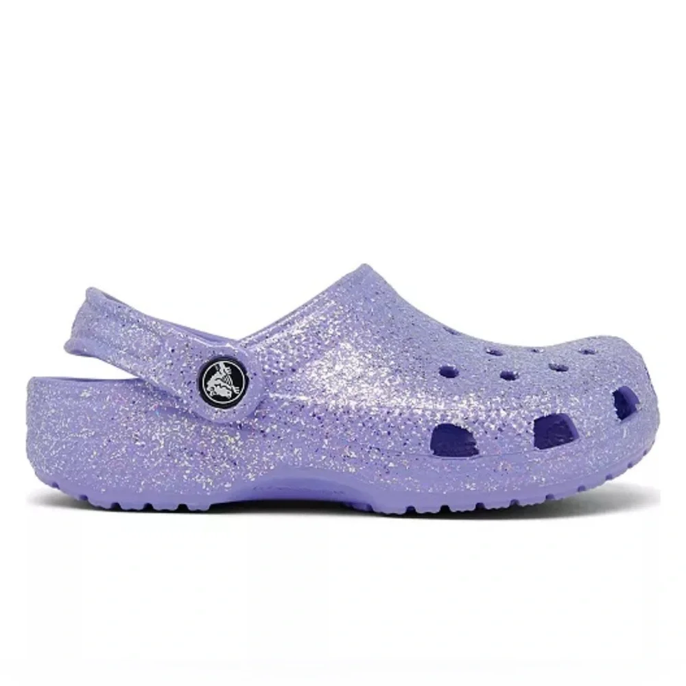 Kid Toddler Purple Glitter Clog Play Shoe Comfort Washable C8‎ Y2K